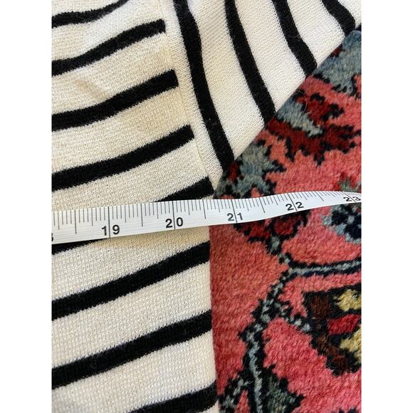 Eileen Fisher Women's S Crewneck Sweater Striped Knit Merino Nautical Black - Picture 6 of 8